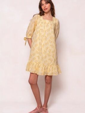 Ivy City Co Yellow Floral Mini Dress Mama and Mini